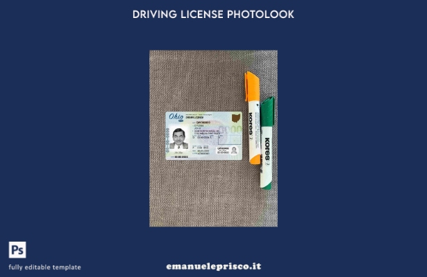 modello FRONTALE photolook USA Ohio DL stile verificato